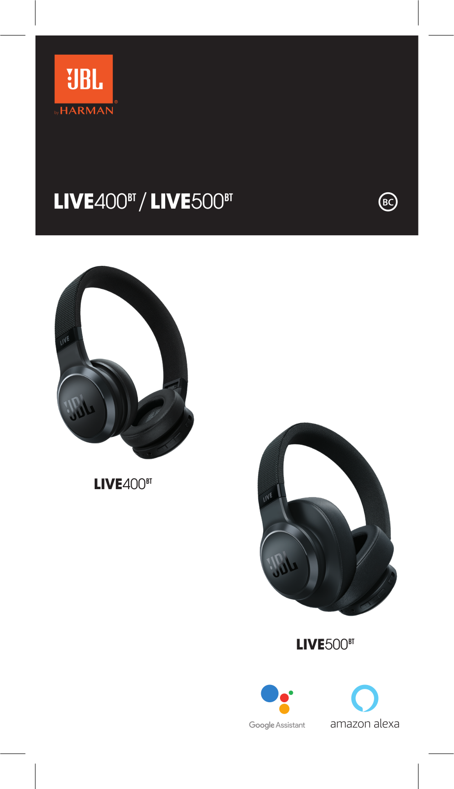 JBL LIVE500BT, LIVE400BT User Manual