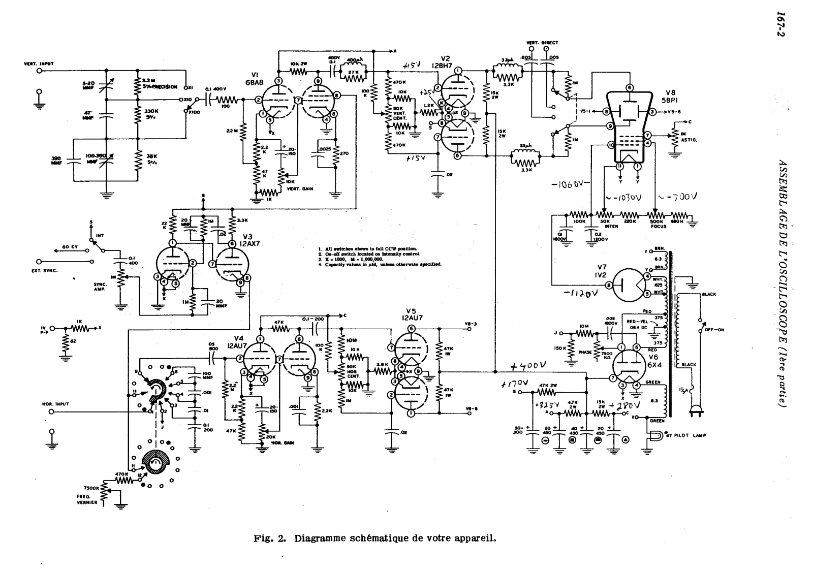 Heath Company OM-3 Schematic