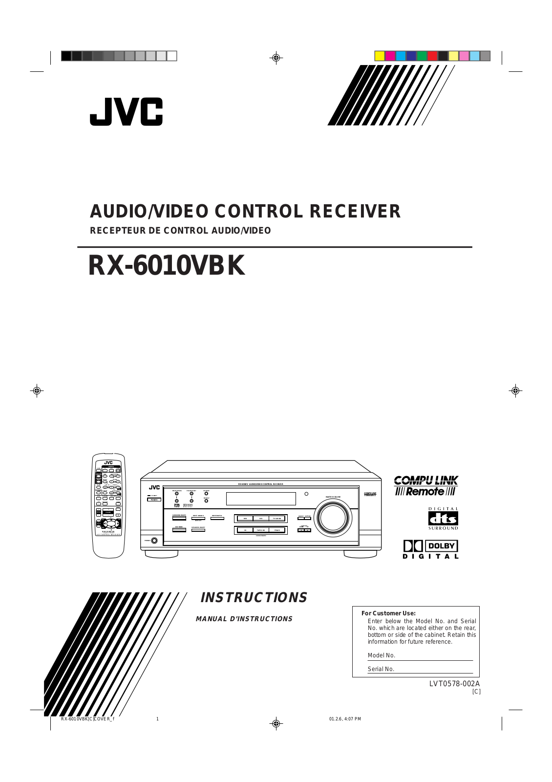 JVC RX-6010VBK User Manual