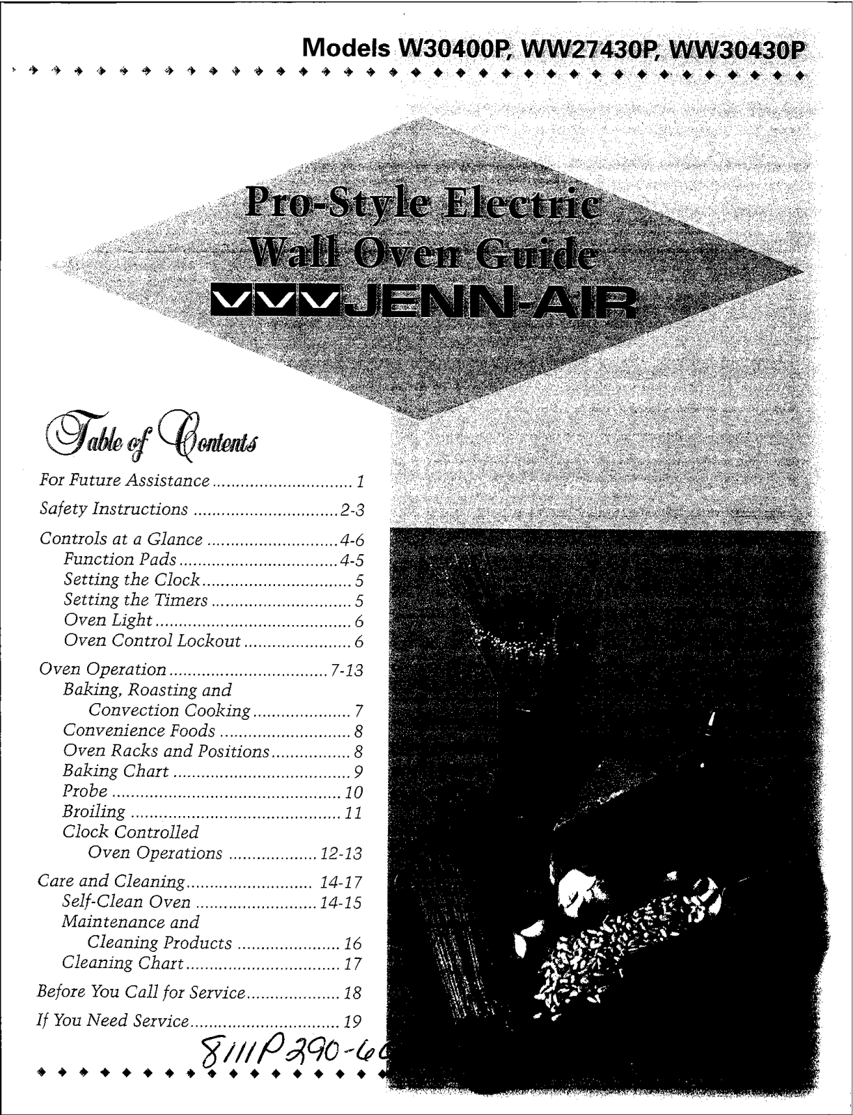 Jenn-Air W30400P, WW27430P, WW30430P Owner's Manual