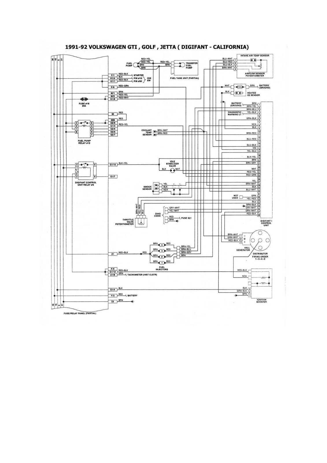 Volkswagen Cabriolet 24-34 Esqvw22 Diagram