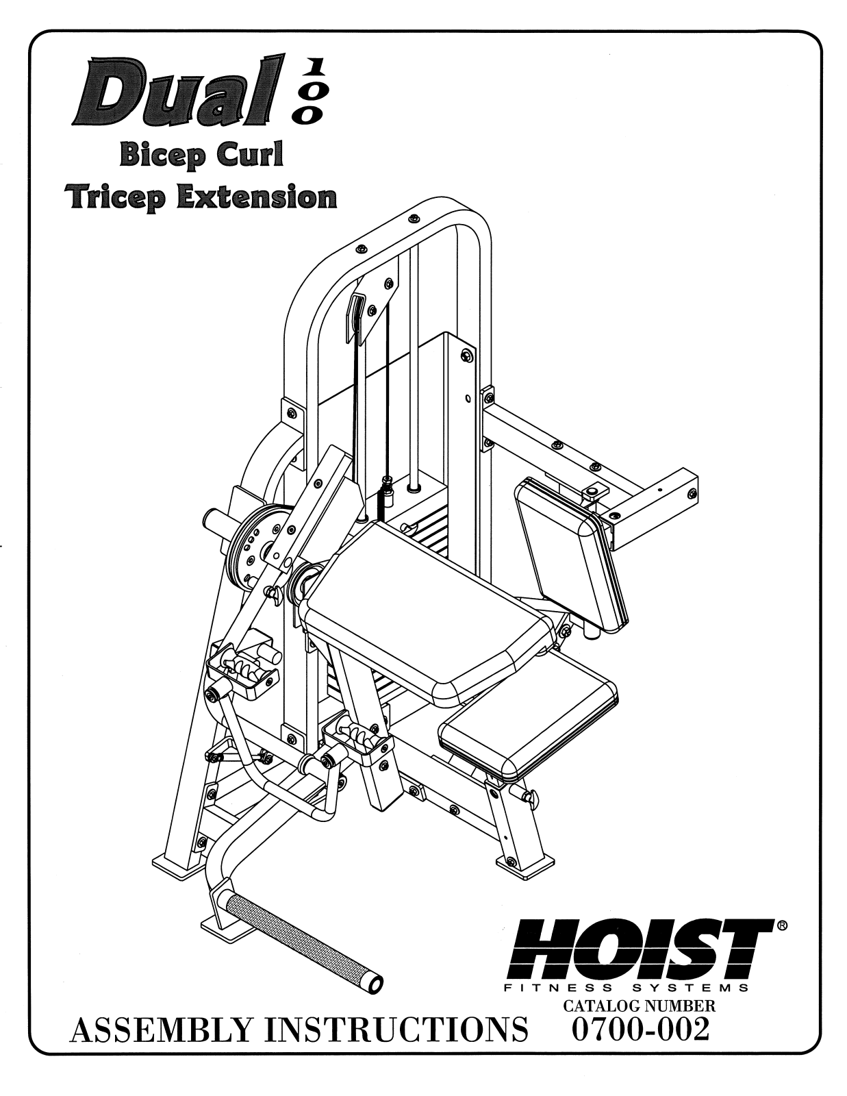 Hoist Fitness 0700-002 User Manual