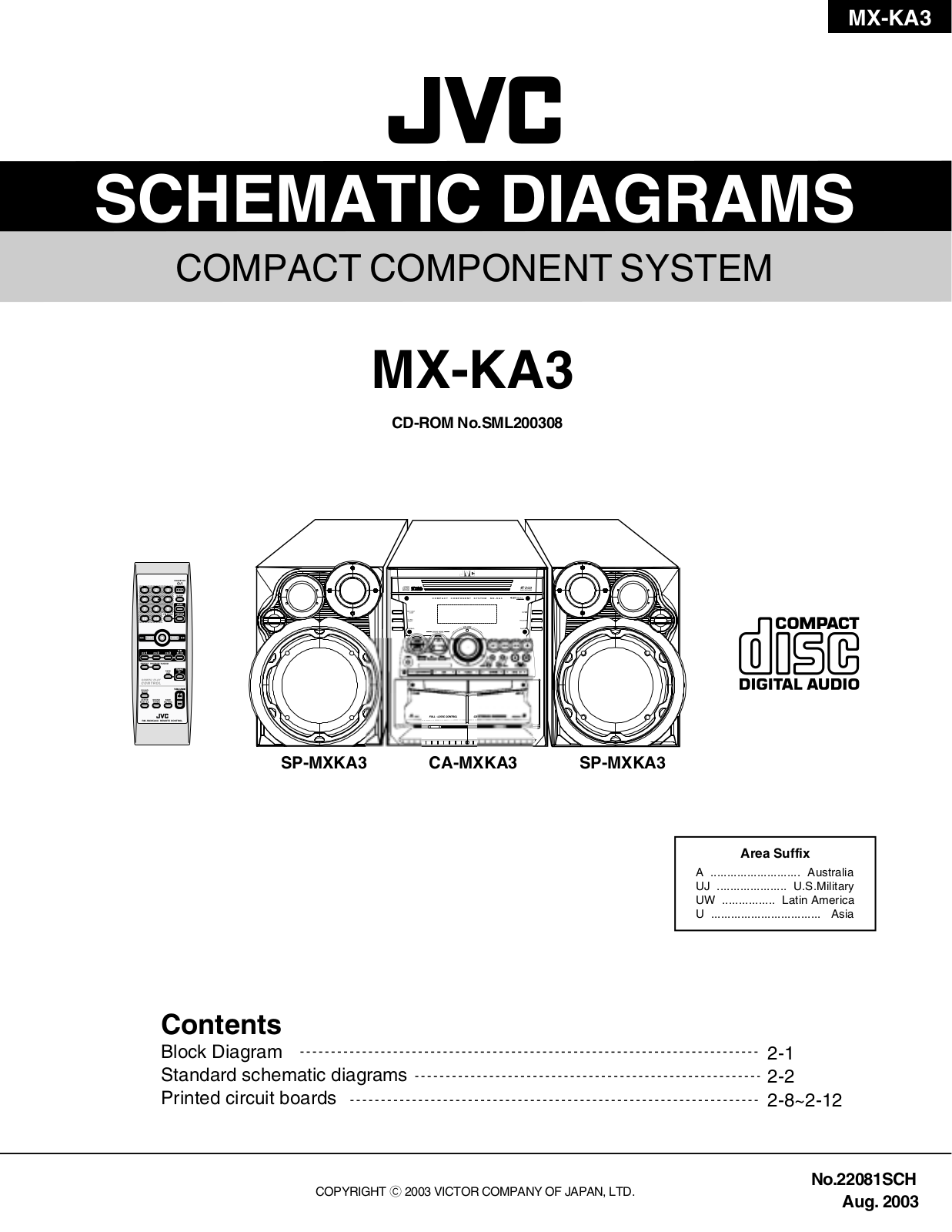 JVC MX KA3UMSCH Schematic