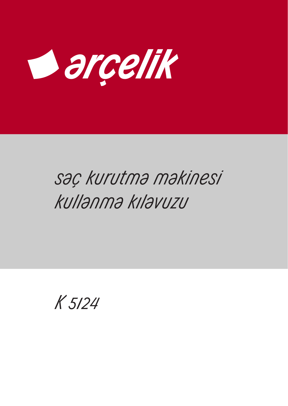 Arçelik K5124 User manual - ManualMachine.com