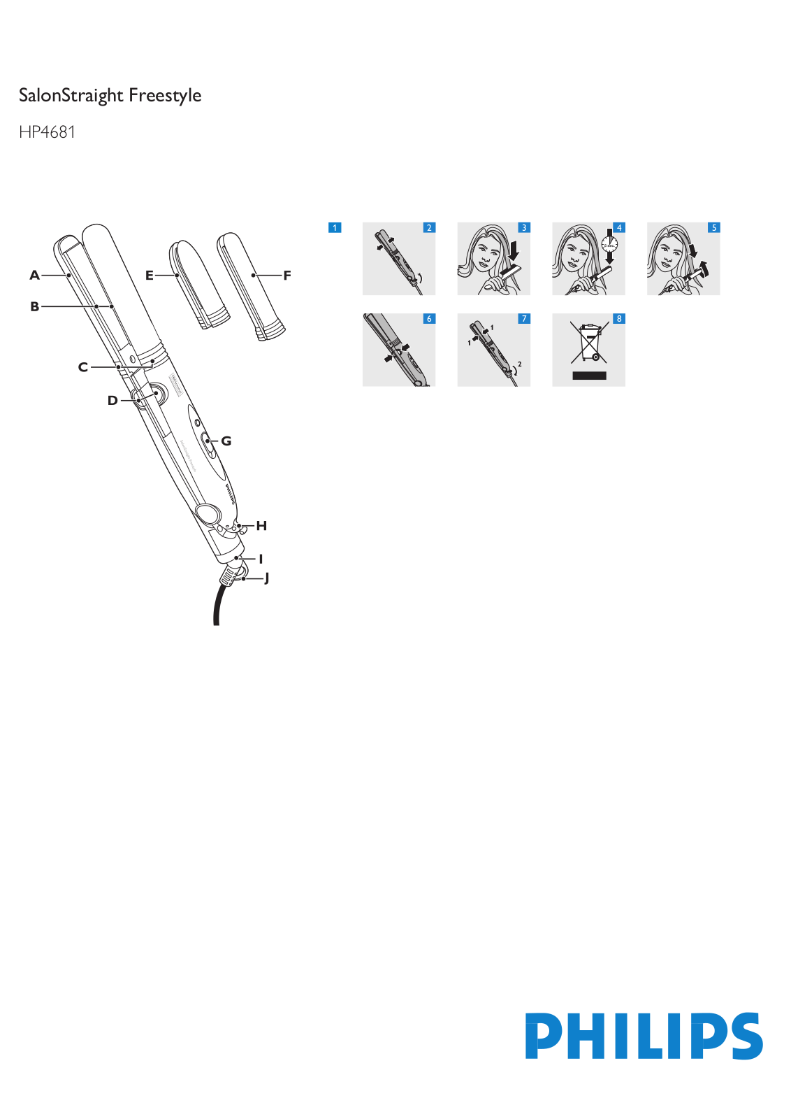 Philips HP4681 Quick start guide