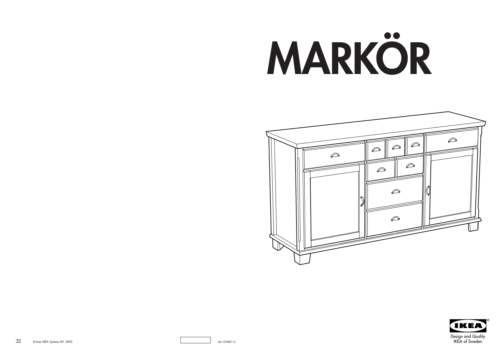 Ikea MARKOR ASSEMBLY User Manual