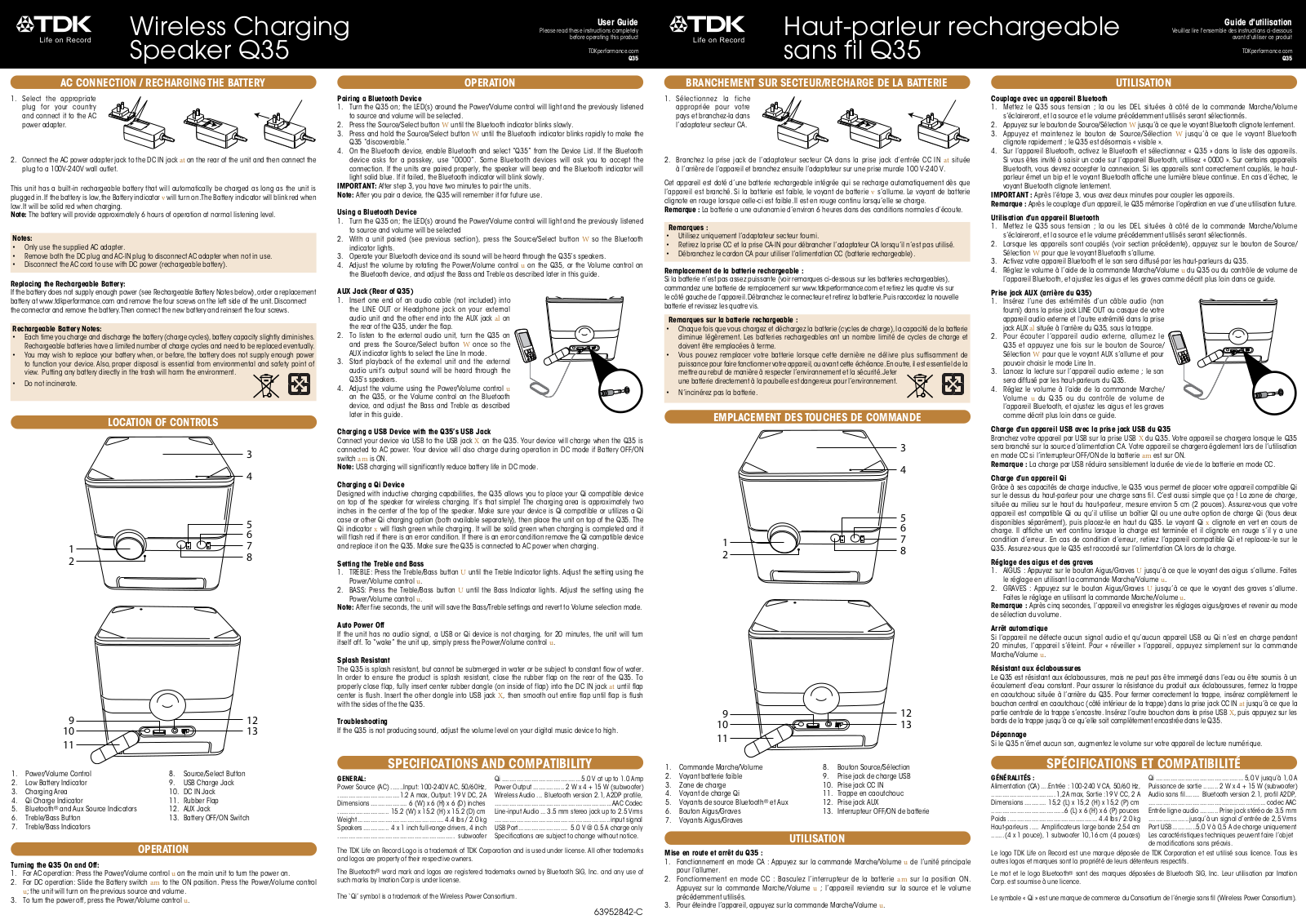 TDK Q35 User Manual