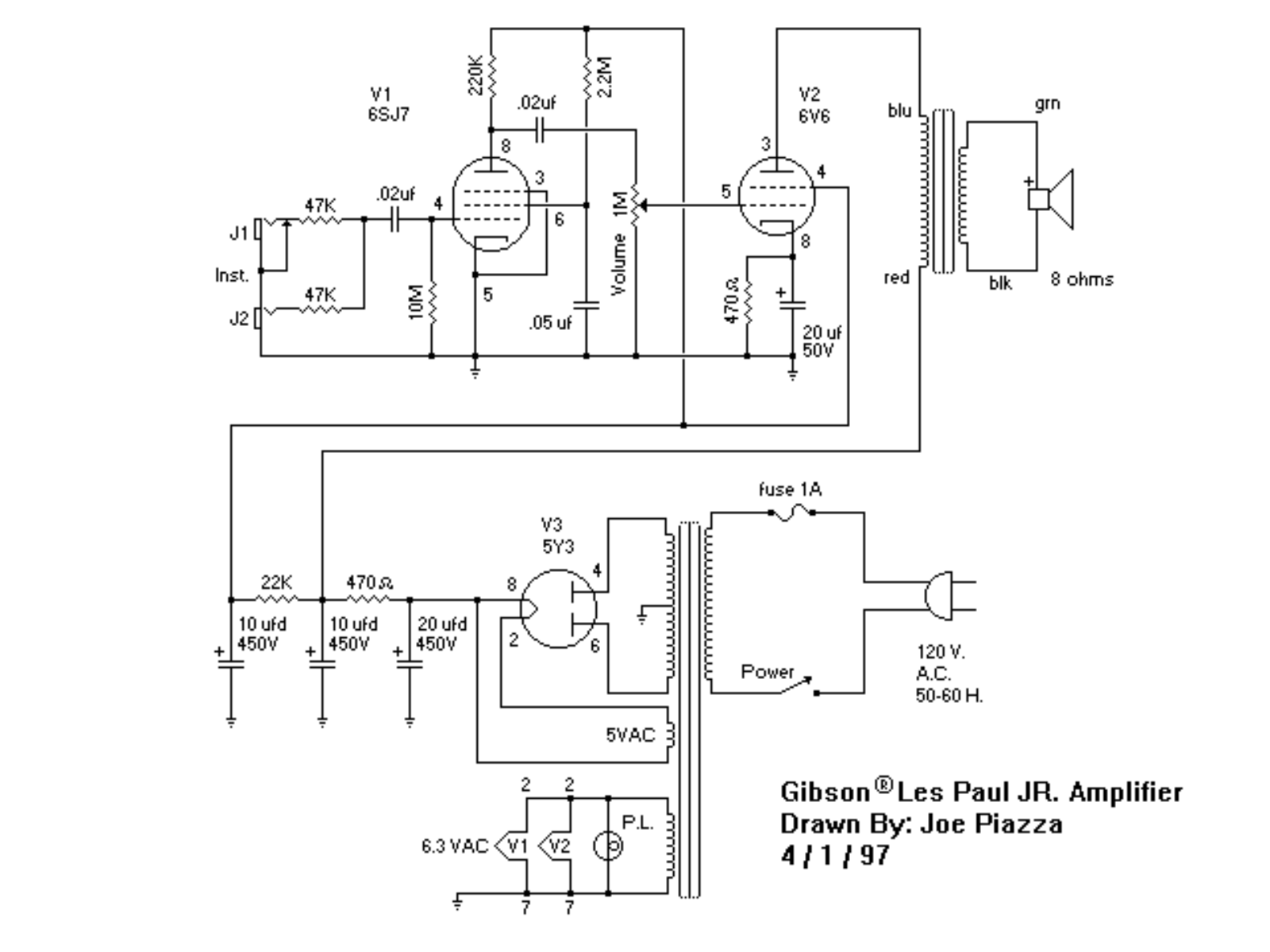 Gibson ga5lpj schematic