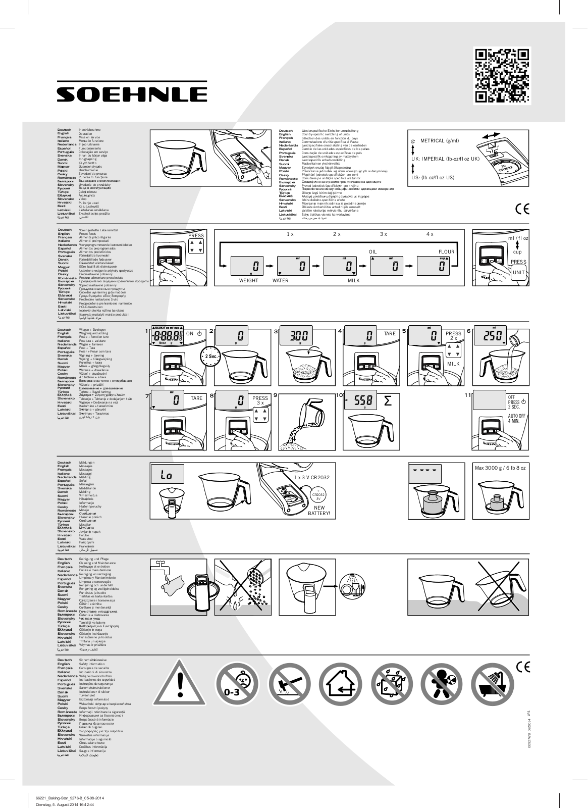 SOEHNLE 66221 Instruction Manual