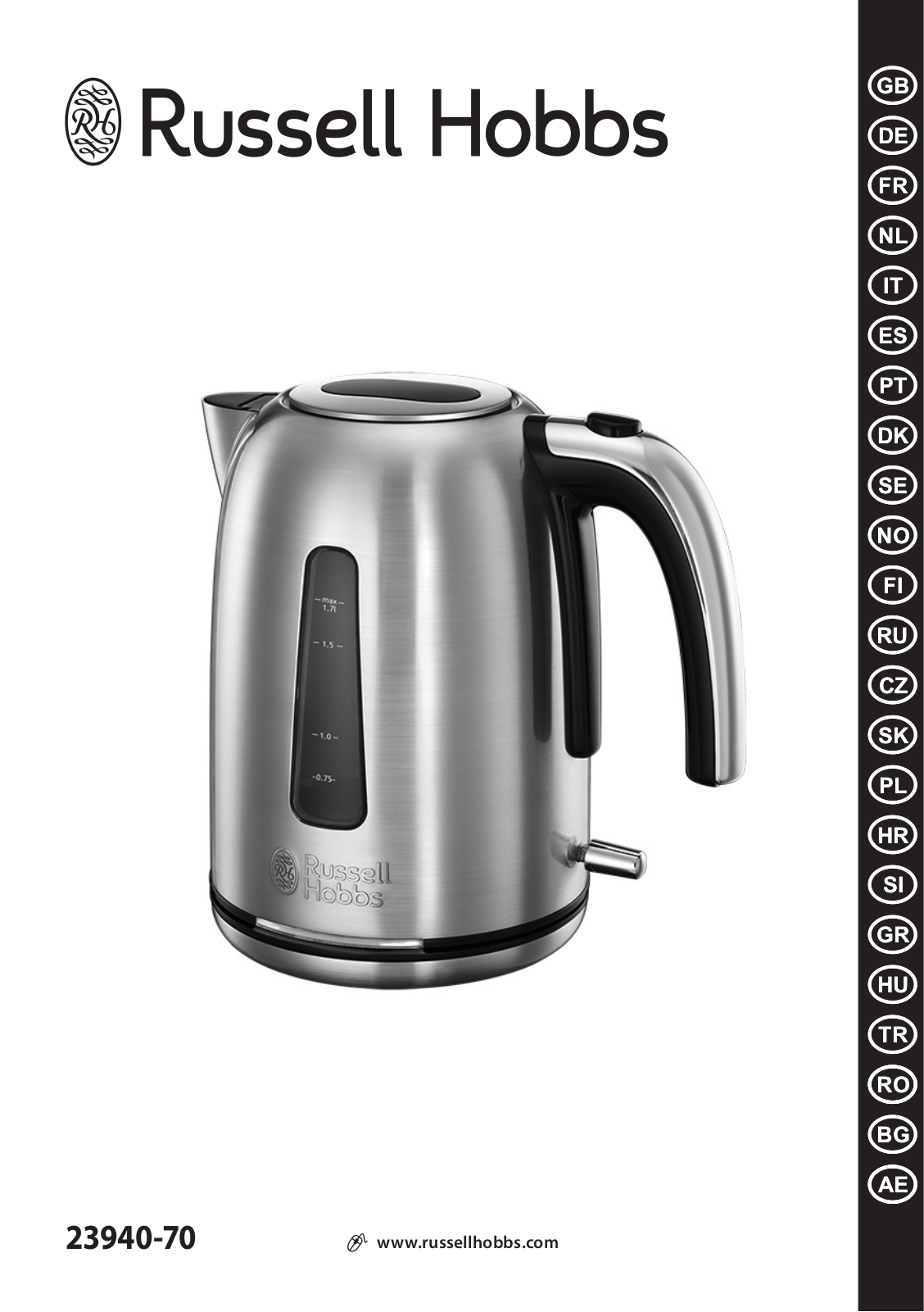 RUSSELL HOBBS 23940-70 operation manual