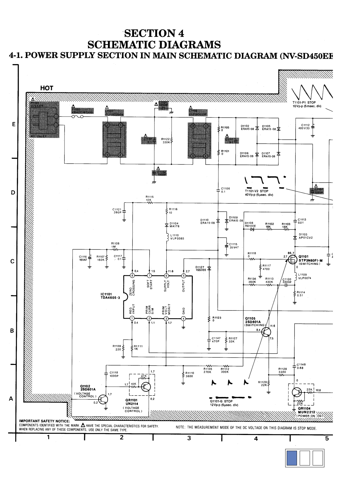 PANASONIC NV-SD450EE Service Manual