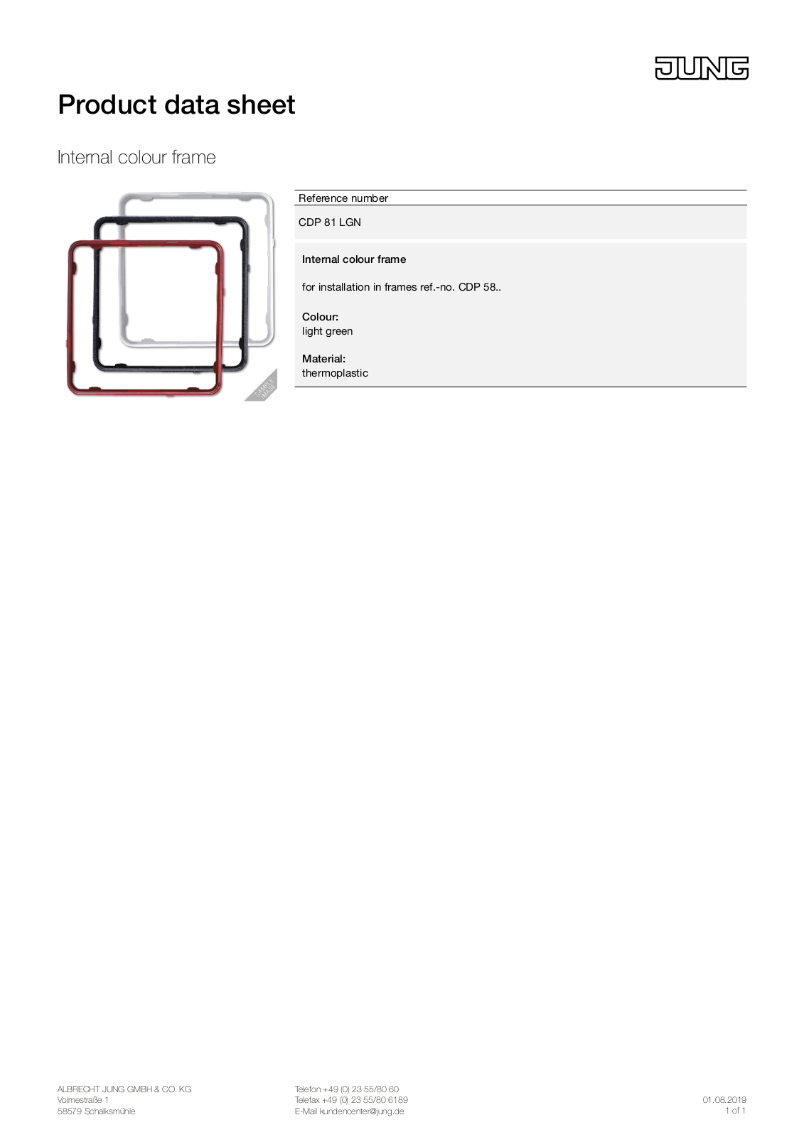 Jung CDP 81 LGN User Manual