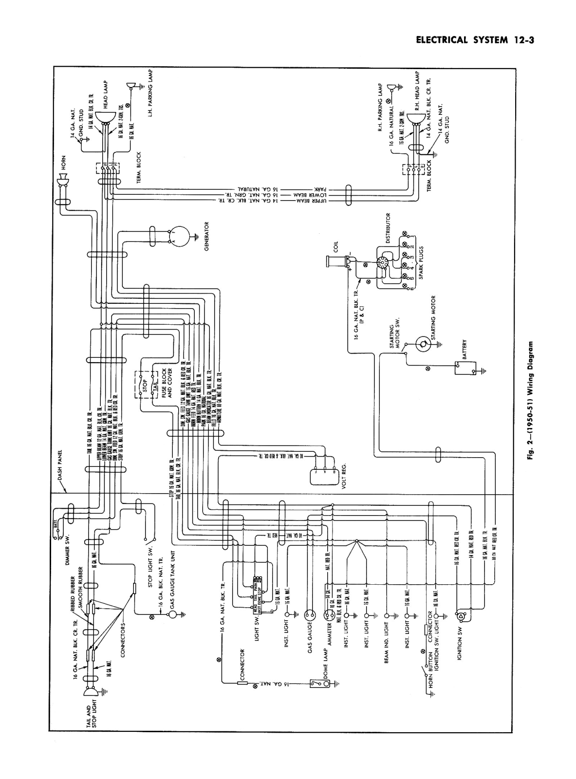 Chevrolet 1950 schematic