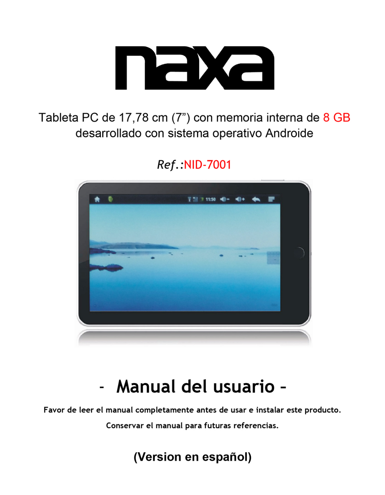 Naxa NID-7001 User Manual