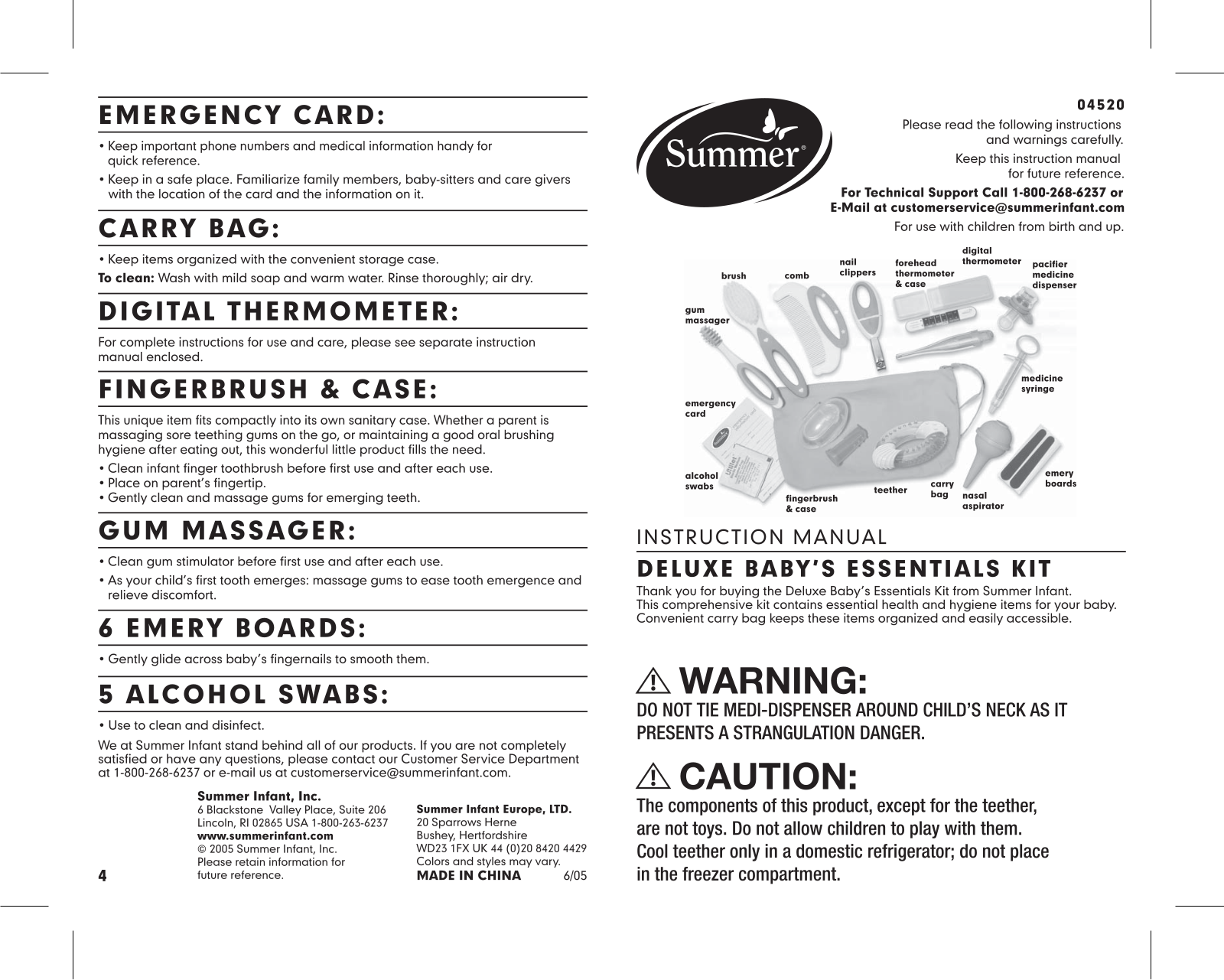 Summer Infant 4520 User Manual