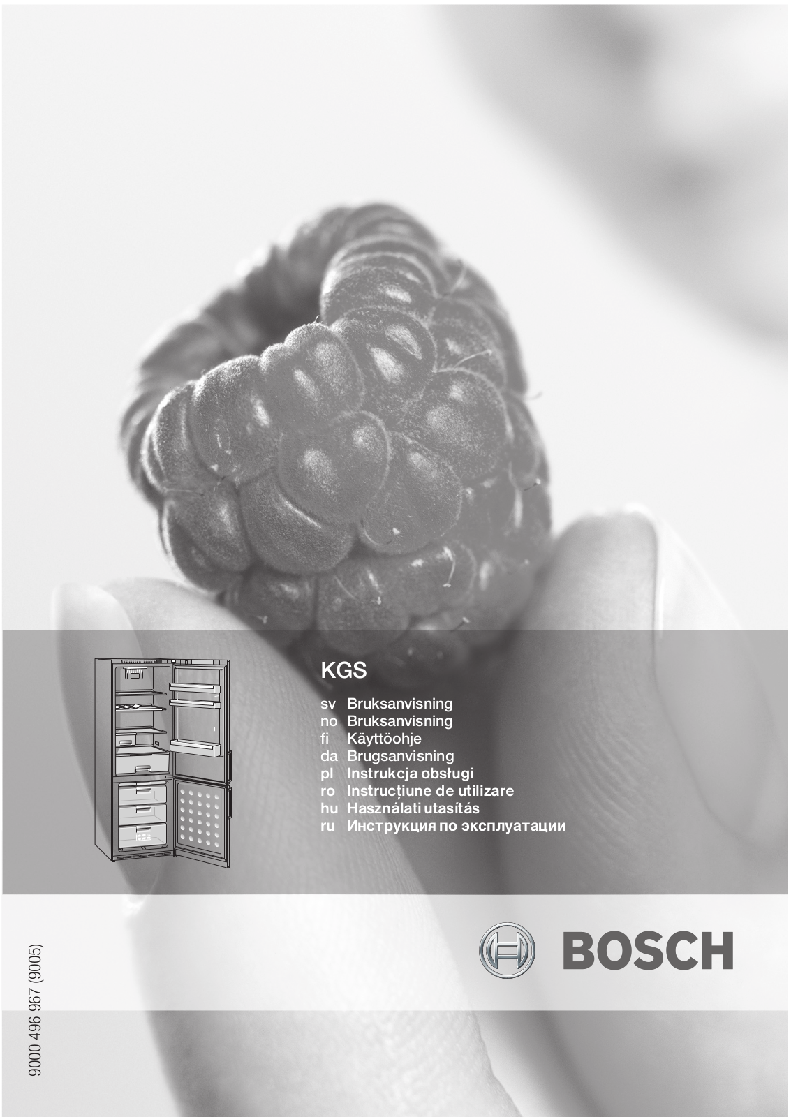 Bosch KGS 36A90 User Manual
