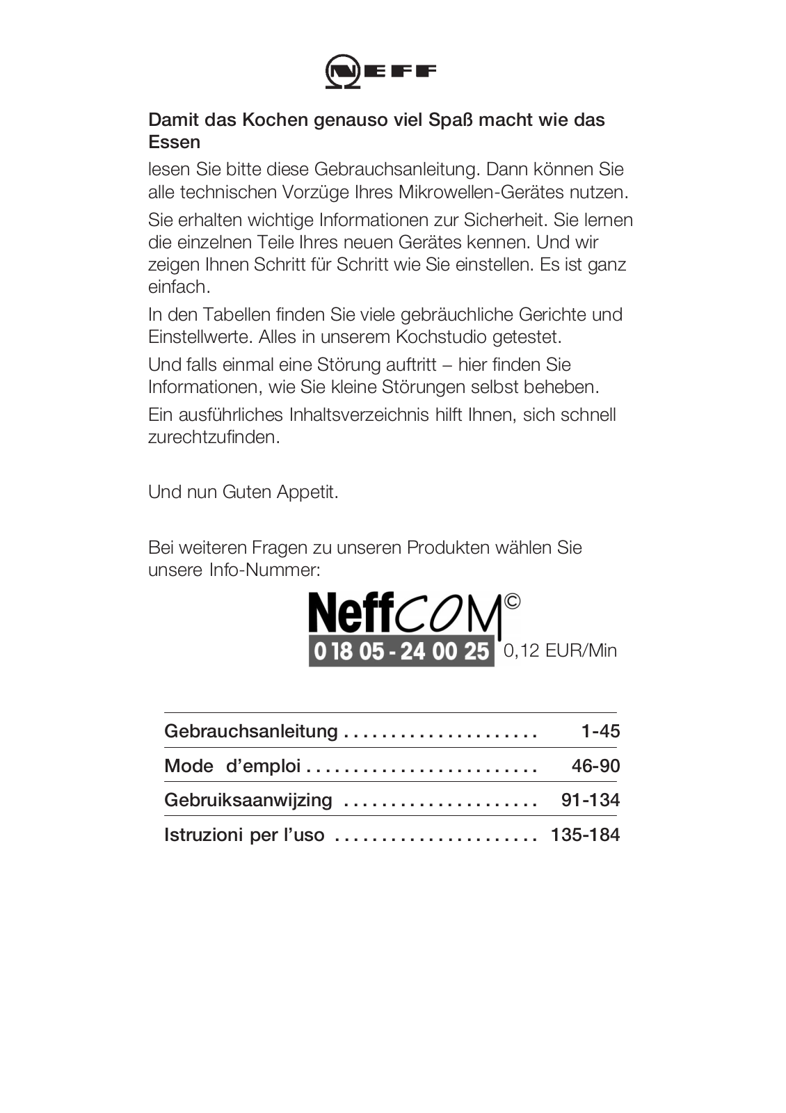 NEFF H5574 User Manual