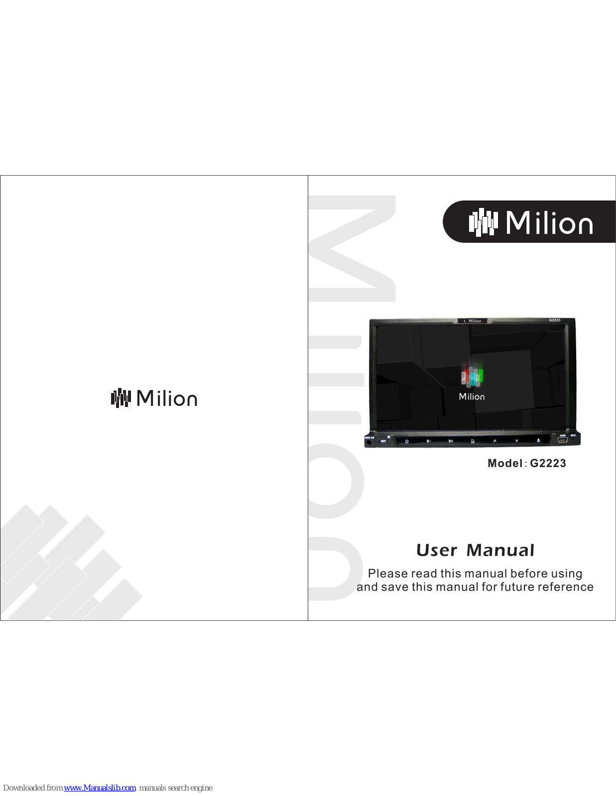 Milion G2223 User Manual