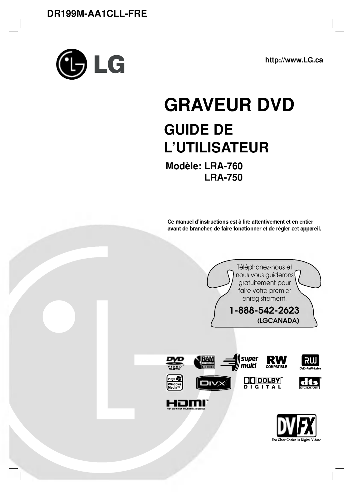 LG DR177M Owner’s Manual