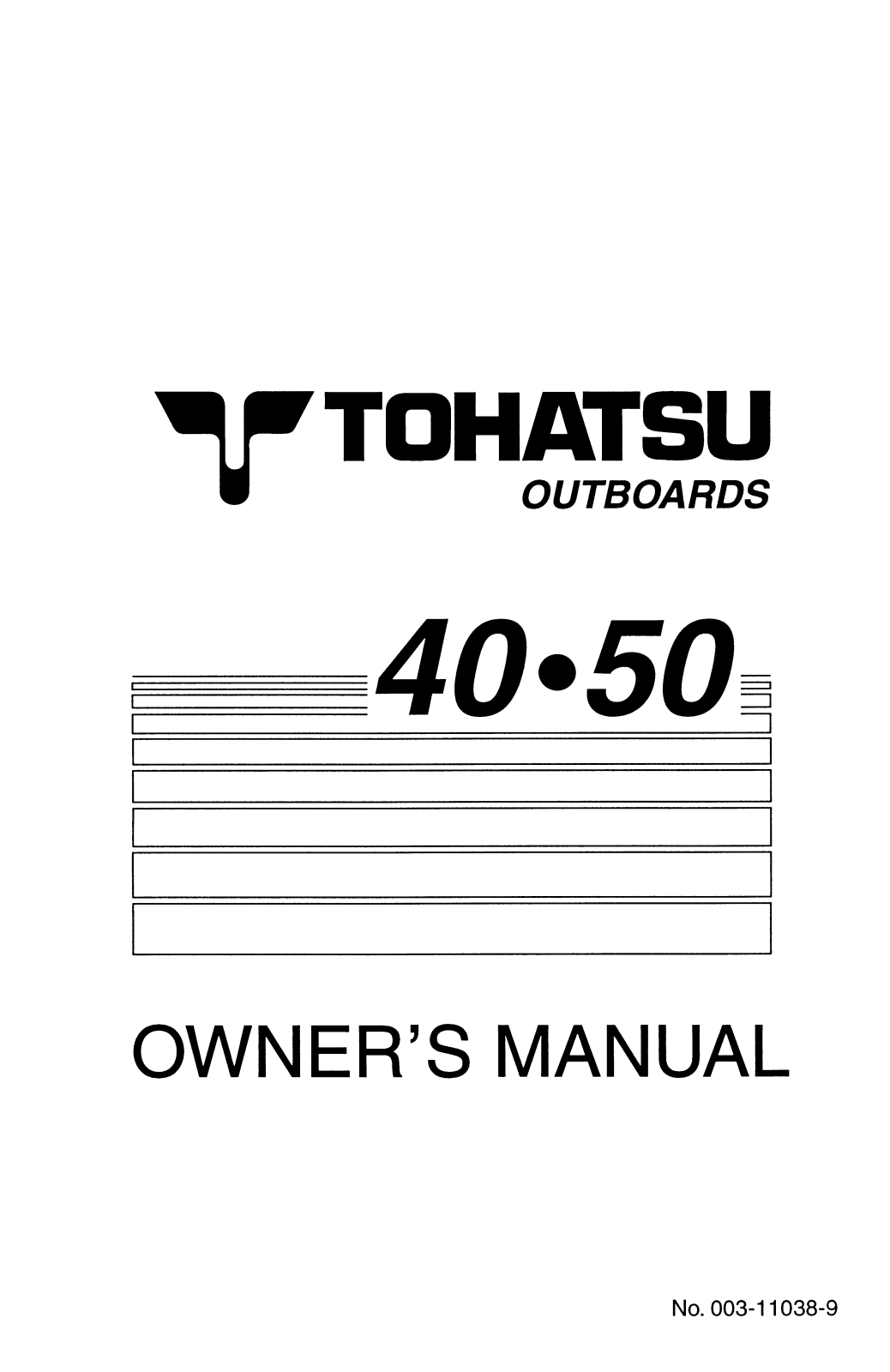 Tohatsu 40, 50 User Manual