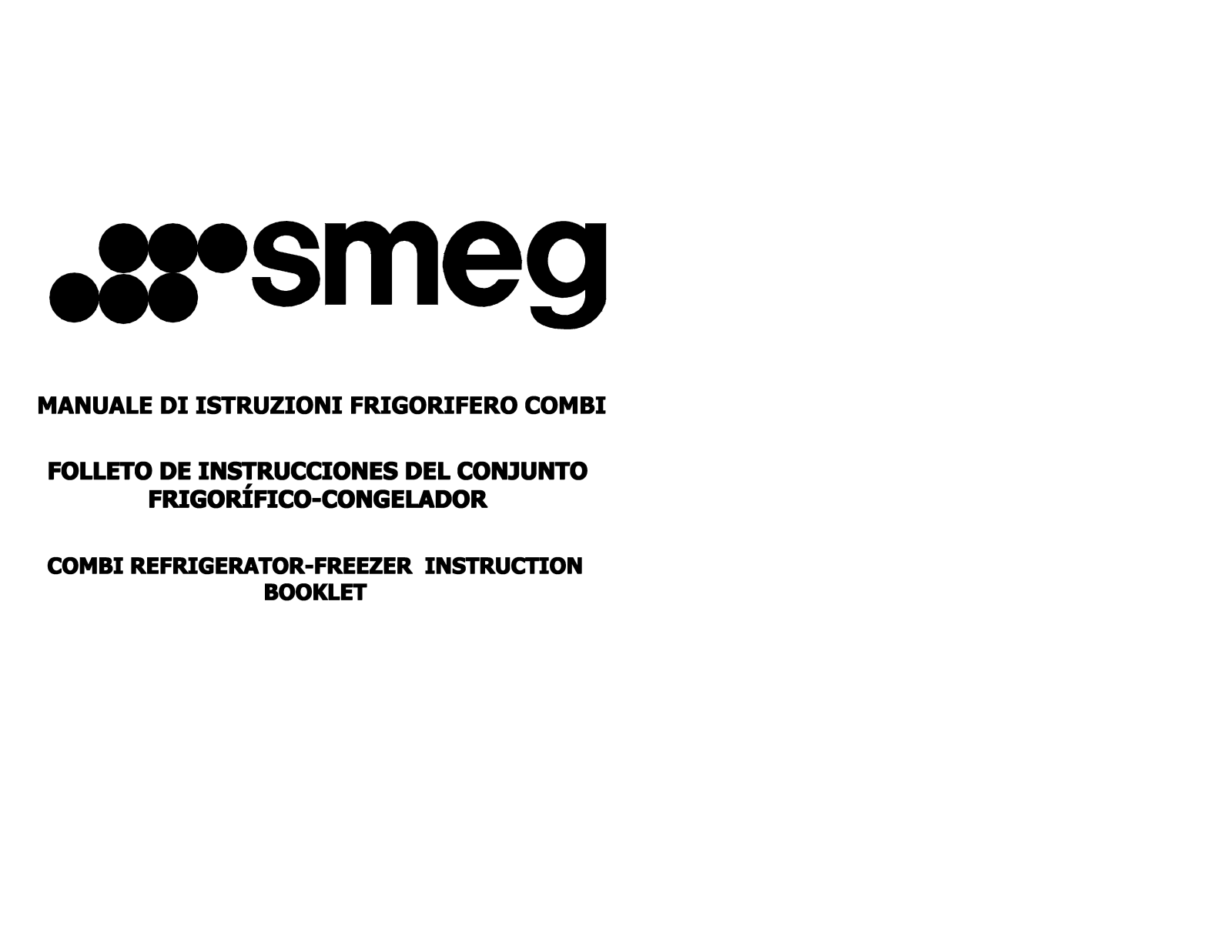 Smeg CW380A Instruction Manual