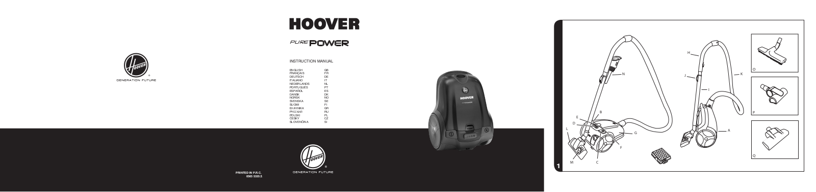 HOOVER Tpp 2321 User Manual