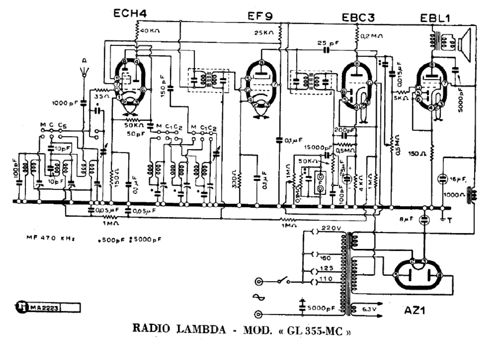 Lambda gl355mc schematic