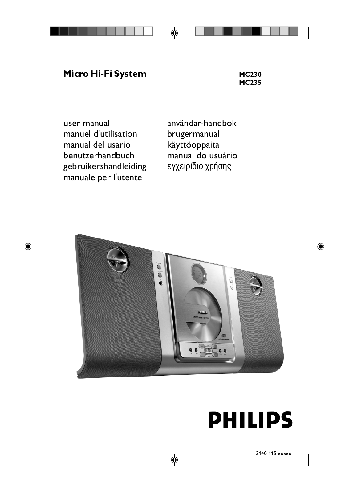 Philips MC230/22 instructions for use