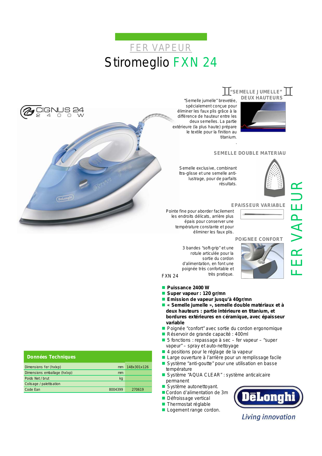 Delonghi FXN 24 BROCHURE