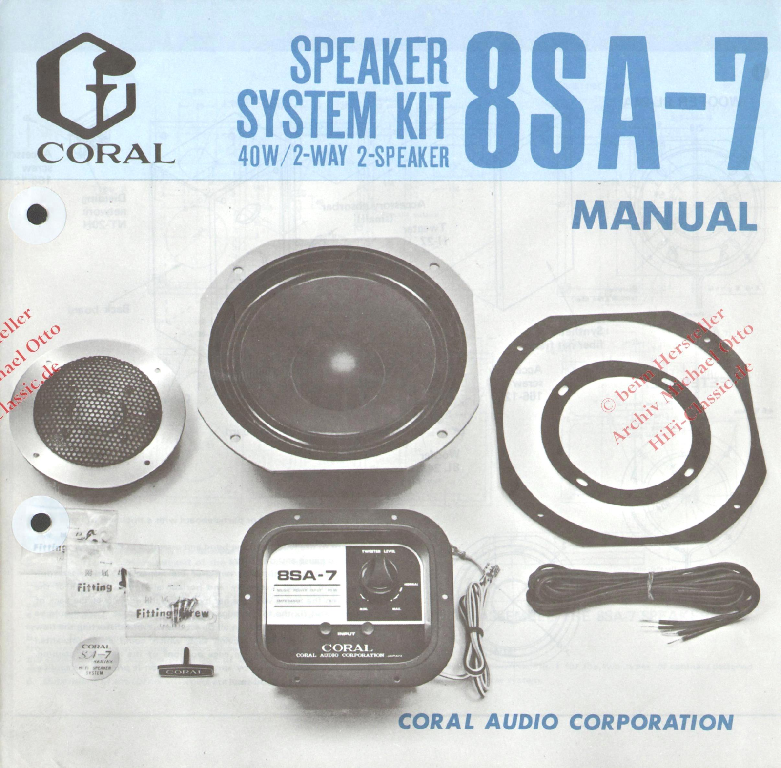 Coral 8SA-7 User guide - ManualMachine.com