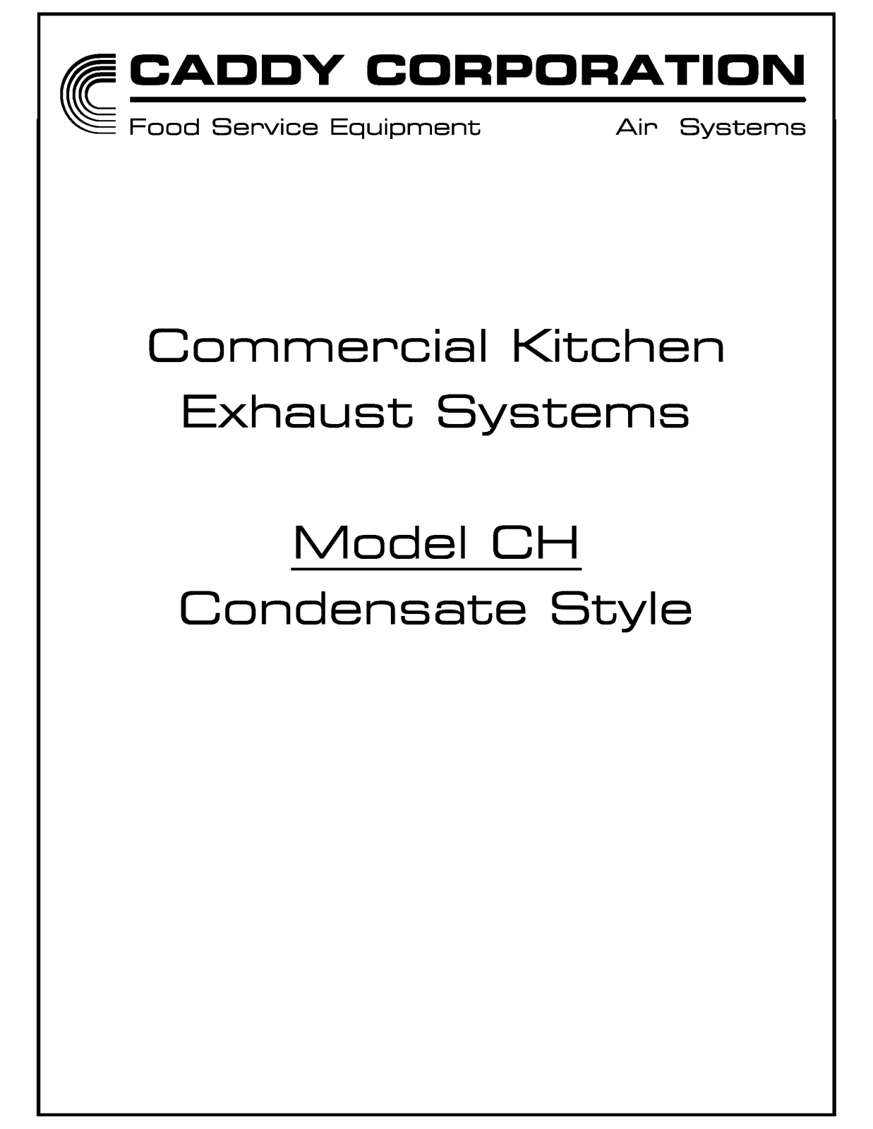 Caddy CH-C-W User Manual - ManualMachine.com