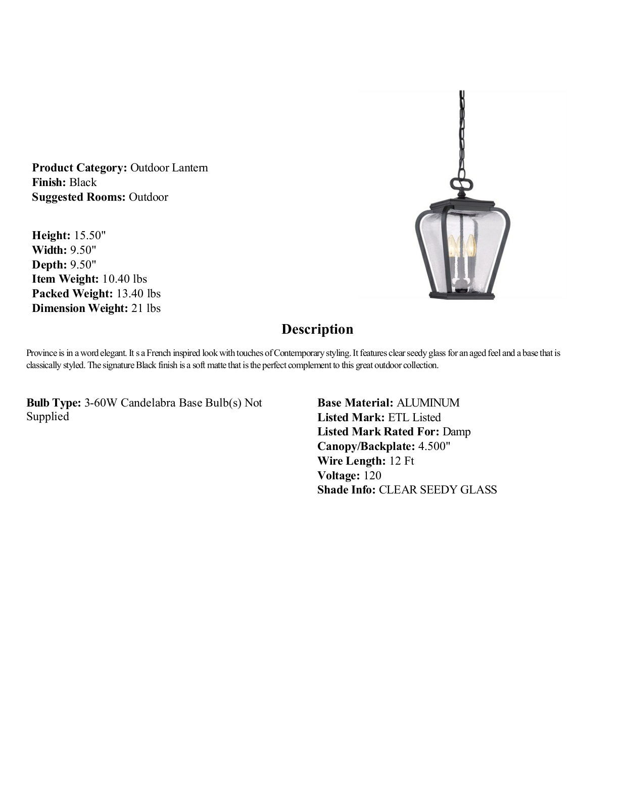 Wade Logan W004050003 Specifications - ManualMachine.com