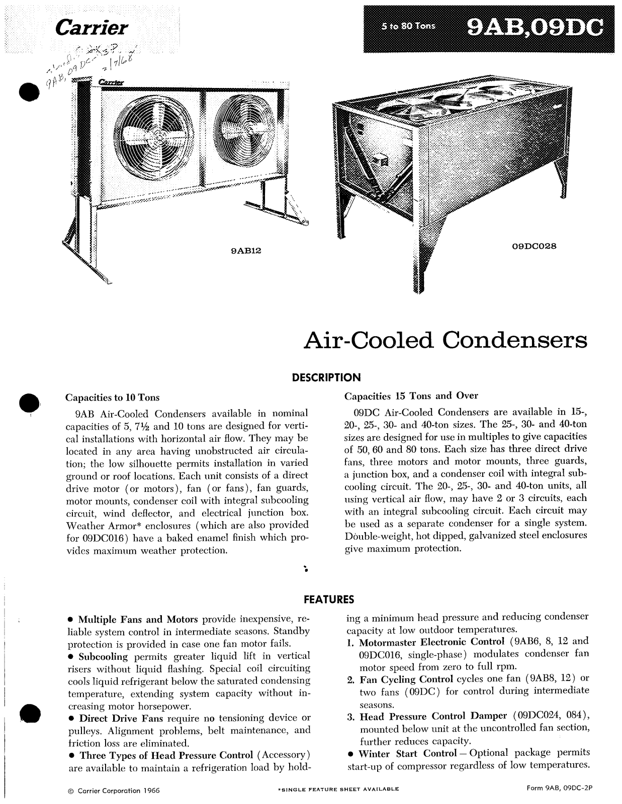 Carrier 9AB User Manual