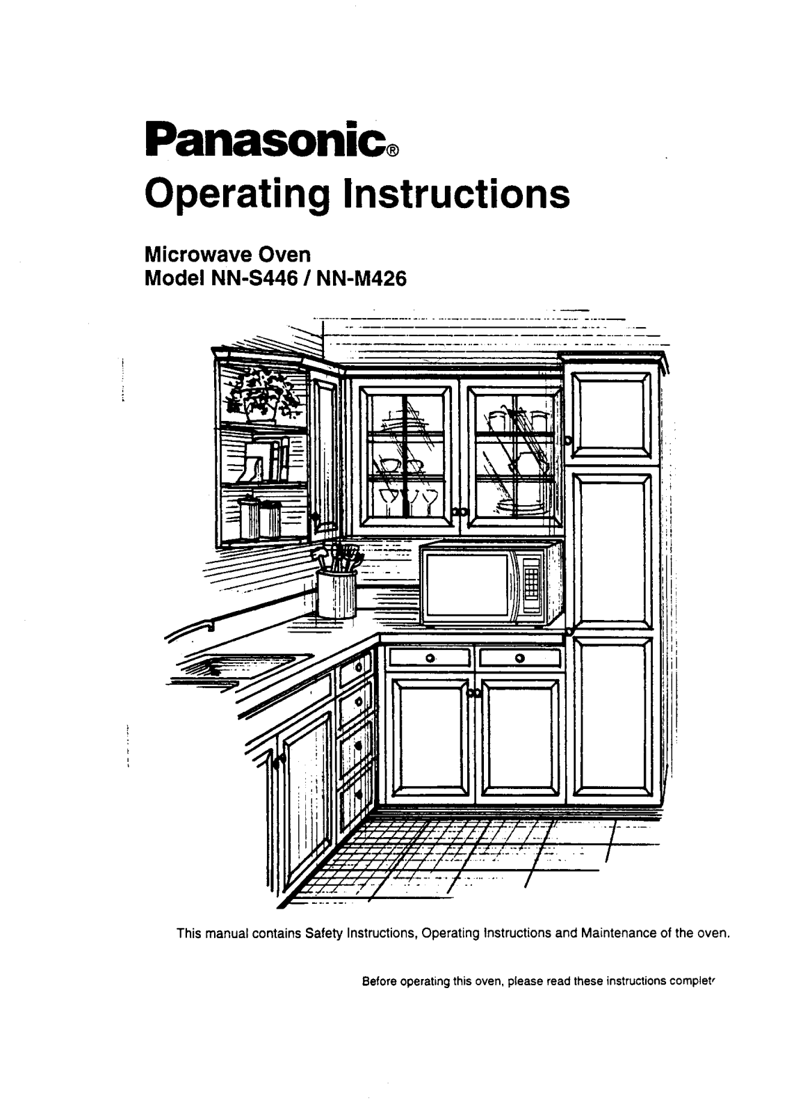 Panasonic NN-P426 User Manual