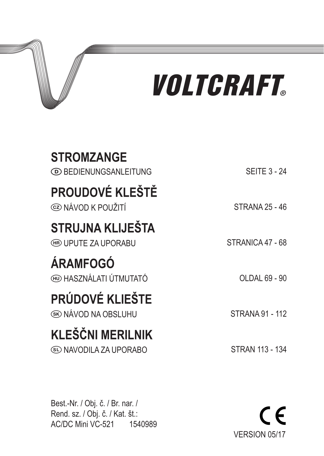 VOLTCRAFT VC-521 Operation Manual