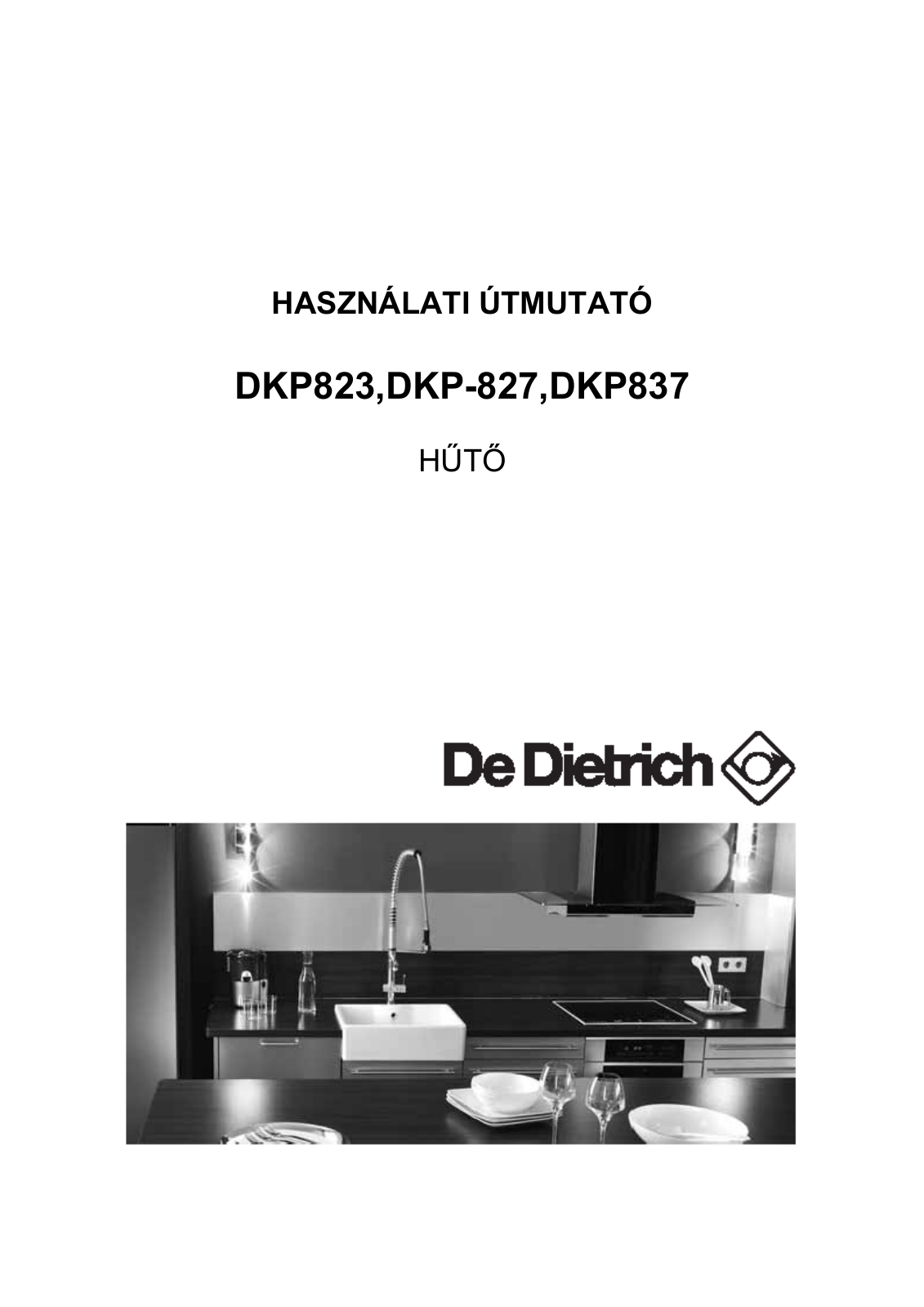 De dietrich DKP823, DKP-827, DKP837 User Manual