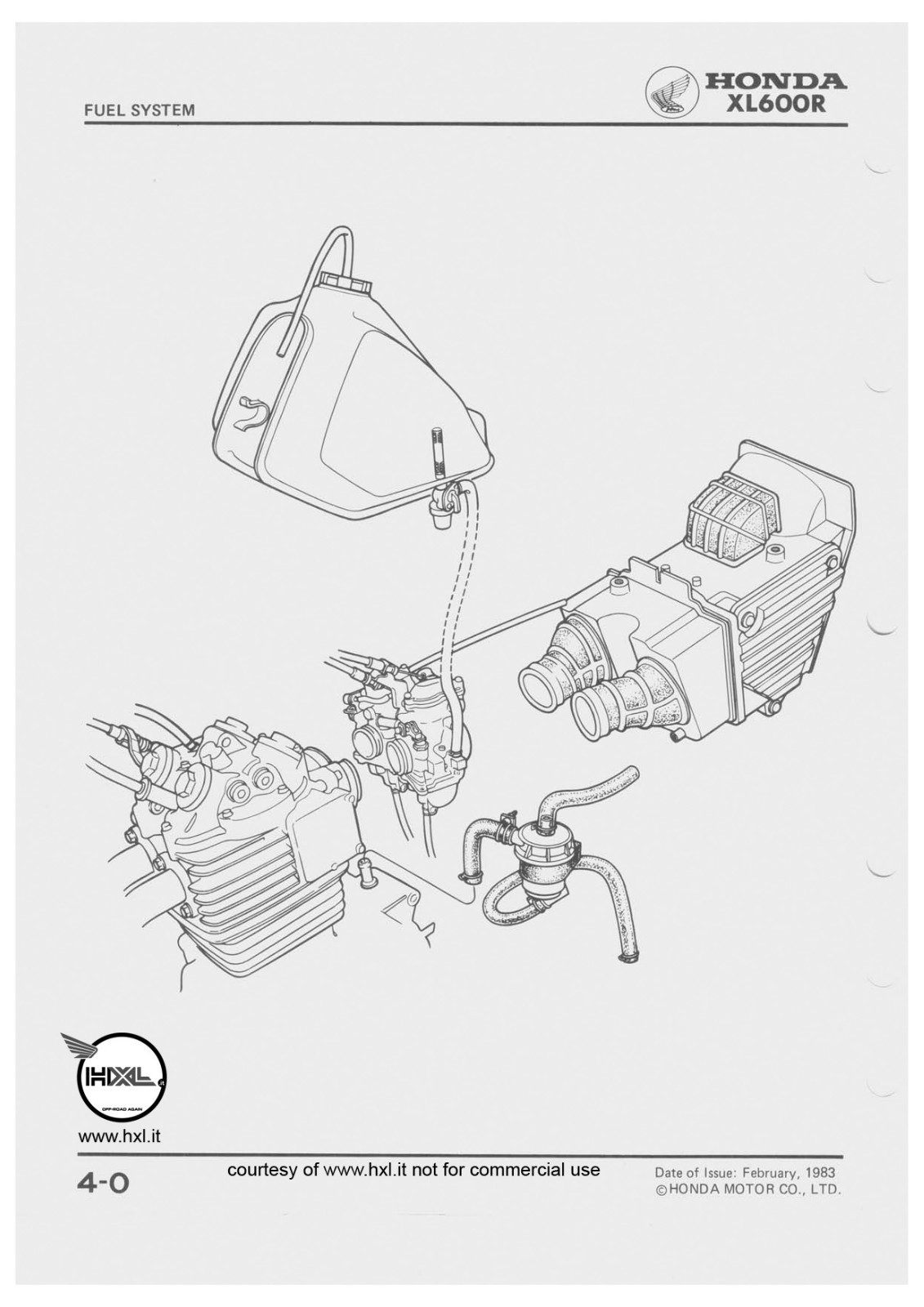 Honda XL600R Service Manual part 04