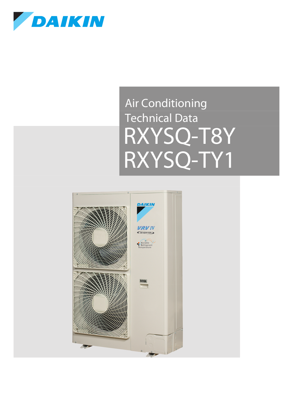 Daikin RXYSQ-T8YB Technical Data