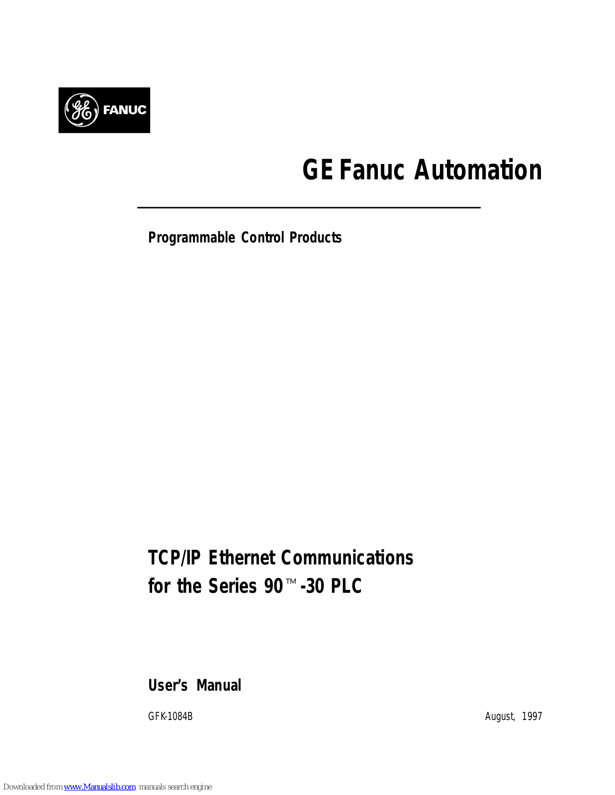 GE Fanuc 90-30 PLC, Series 90-30, IC693CMM321 User Manual