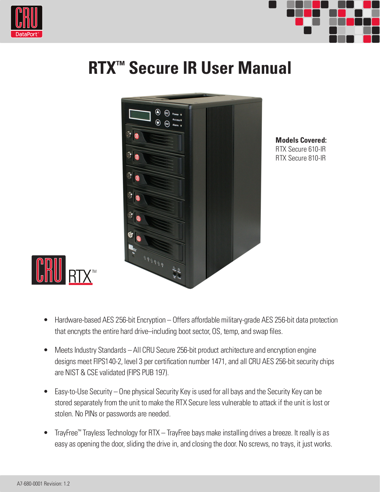 CRU RTX Secure 610-IR User Manual