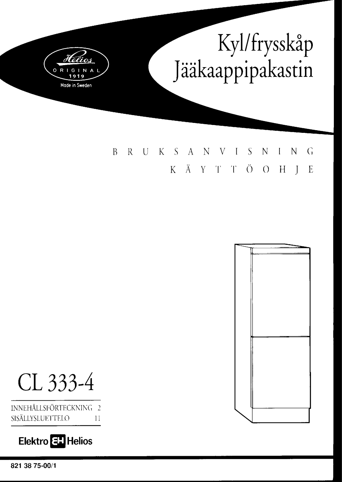 Elektro helios CL333-4 User Manual