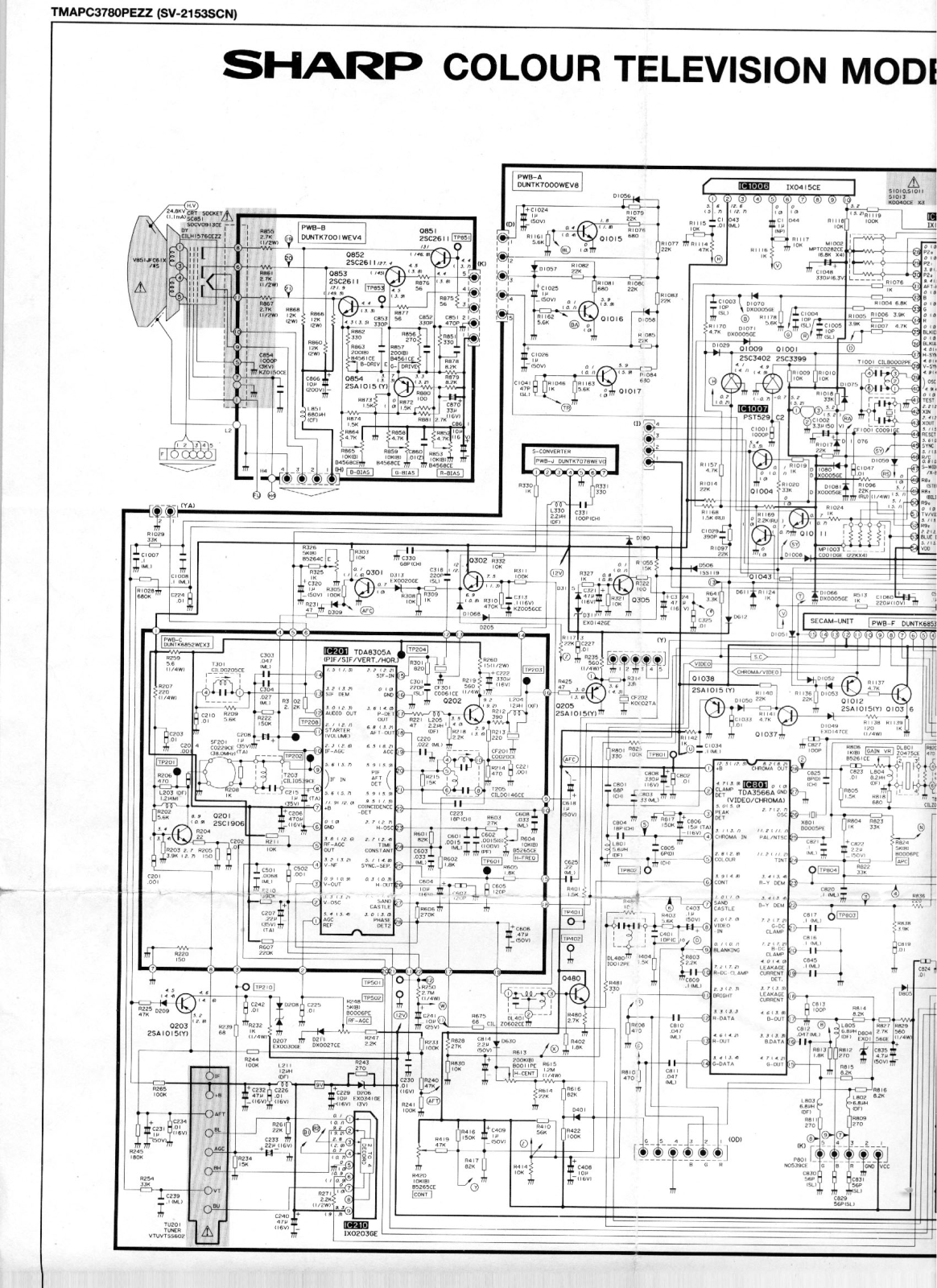 sharp sv2153scn Service Manual