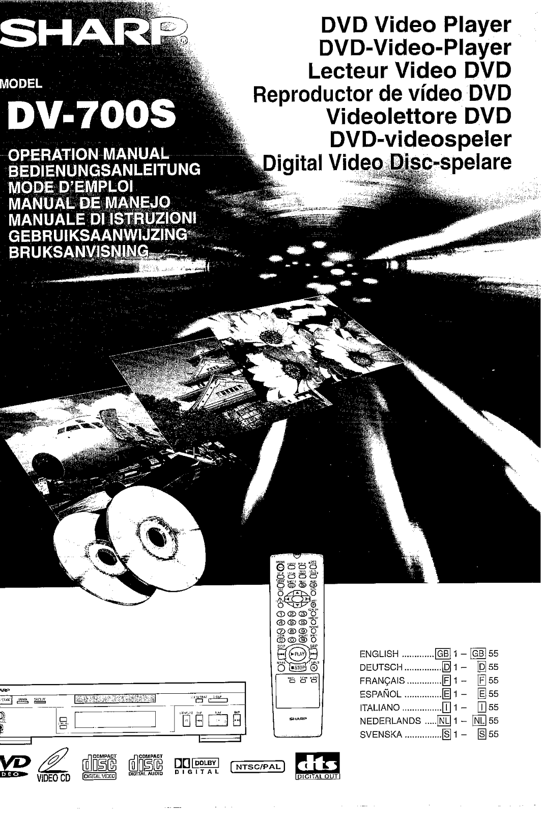 Sharp DV-700S User Manual