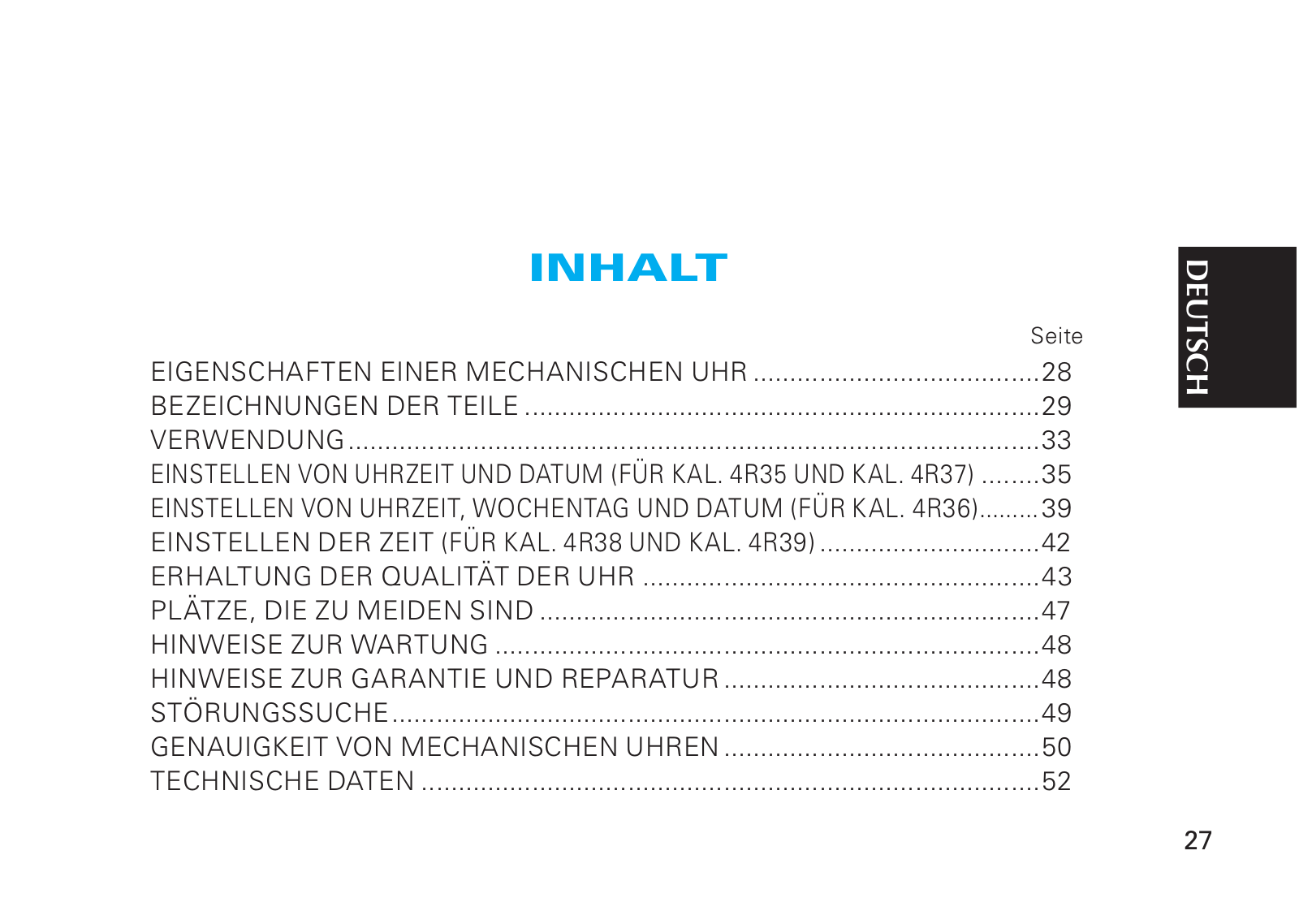 Seiko SRPD77K1 operation manual