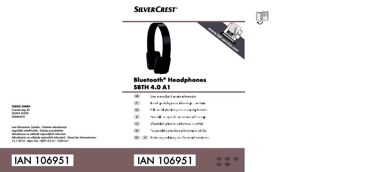 Silvercrest SBTH 4.0 A1 User Manual