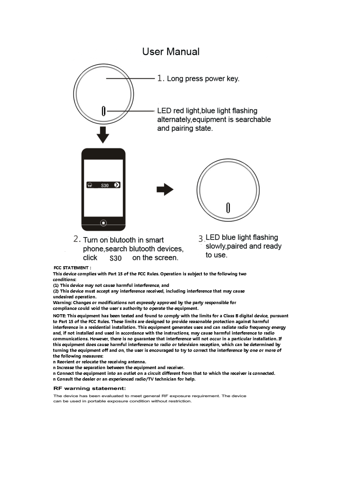 TOMTOP Technology DA61 User Manual