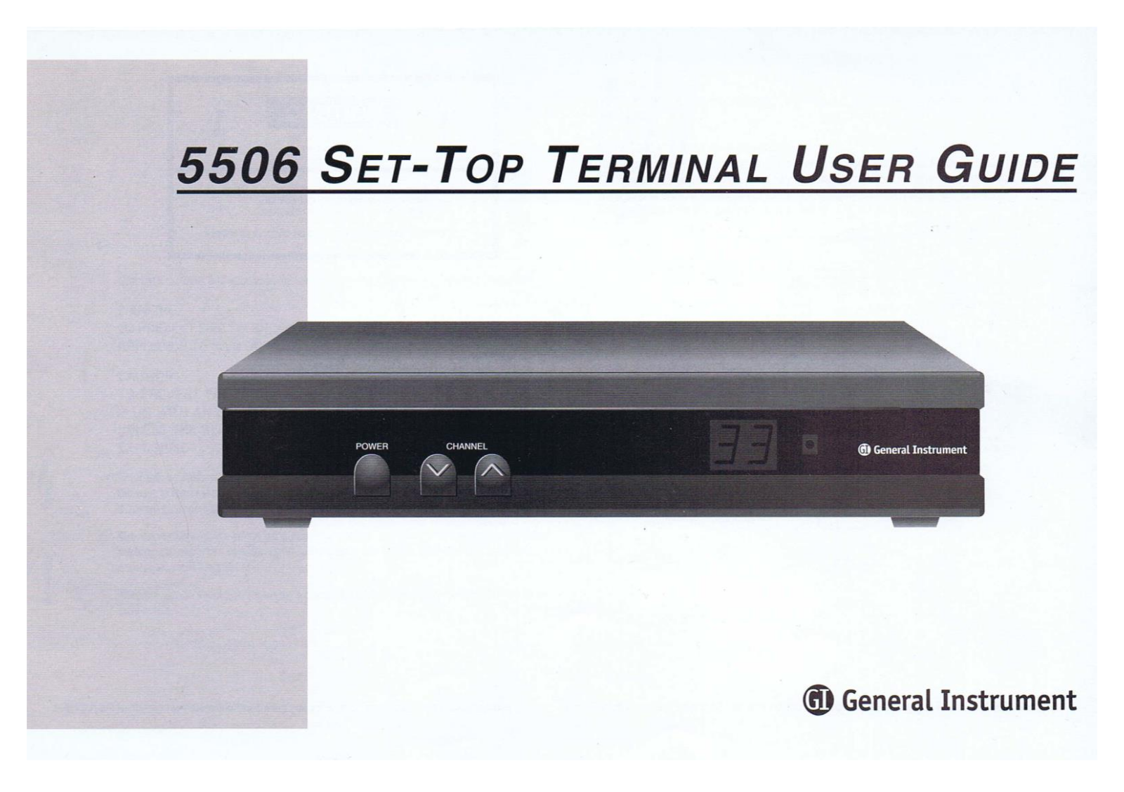 General Instrument 5506 User Manual - ManualMachine.com