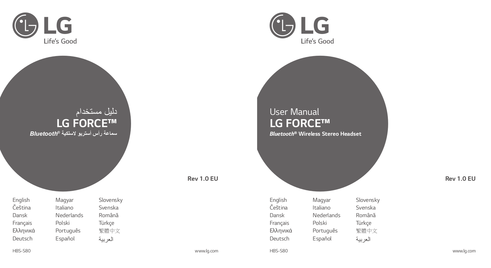 LG HBS-S80 Owner’s Manual