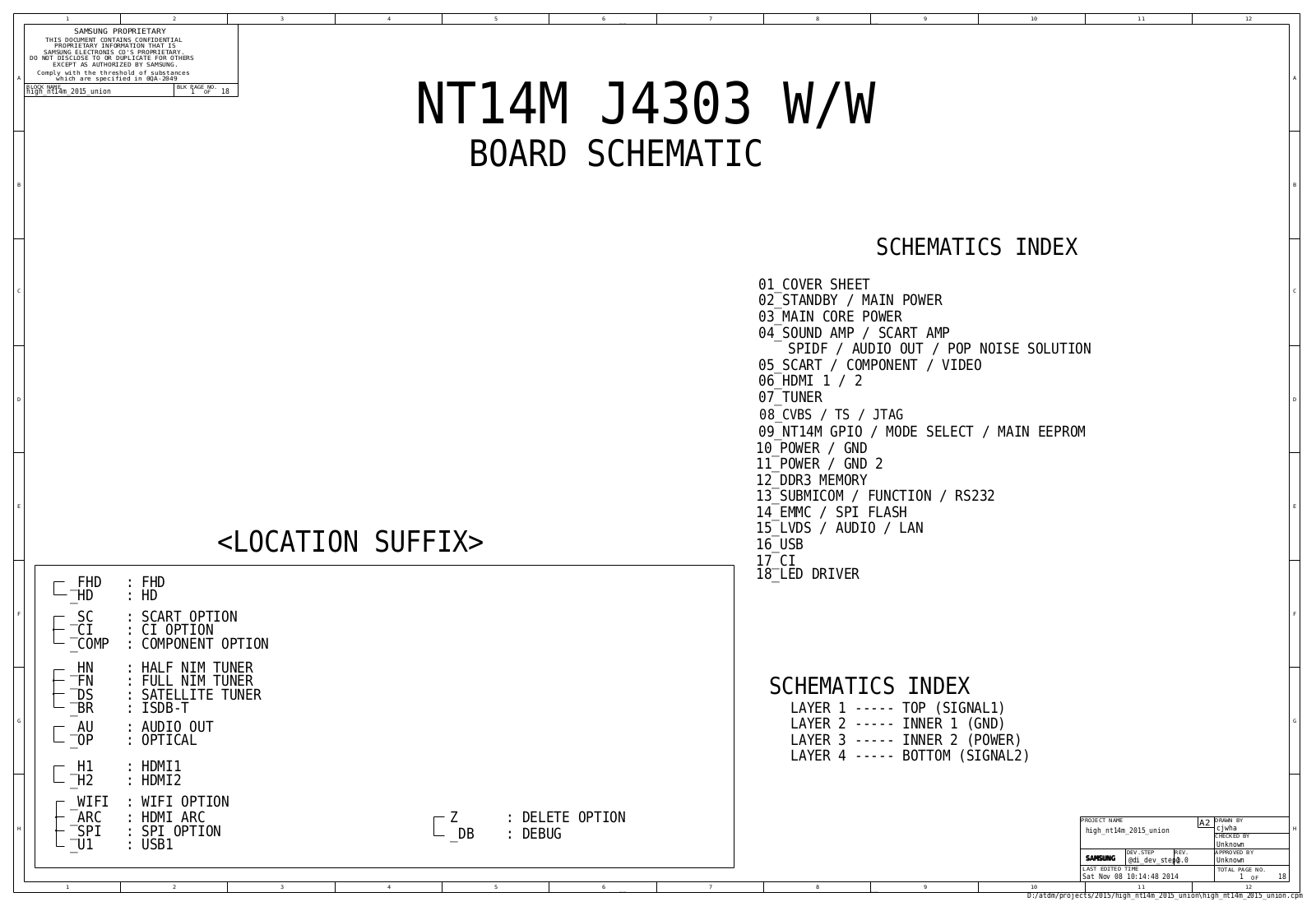 Samsung BN94-08318B Schematic
