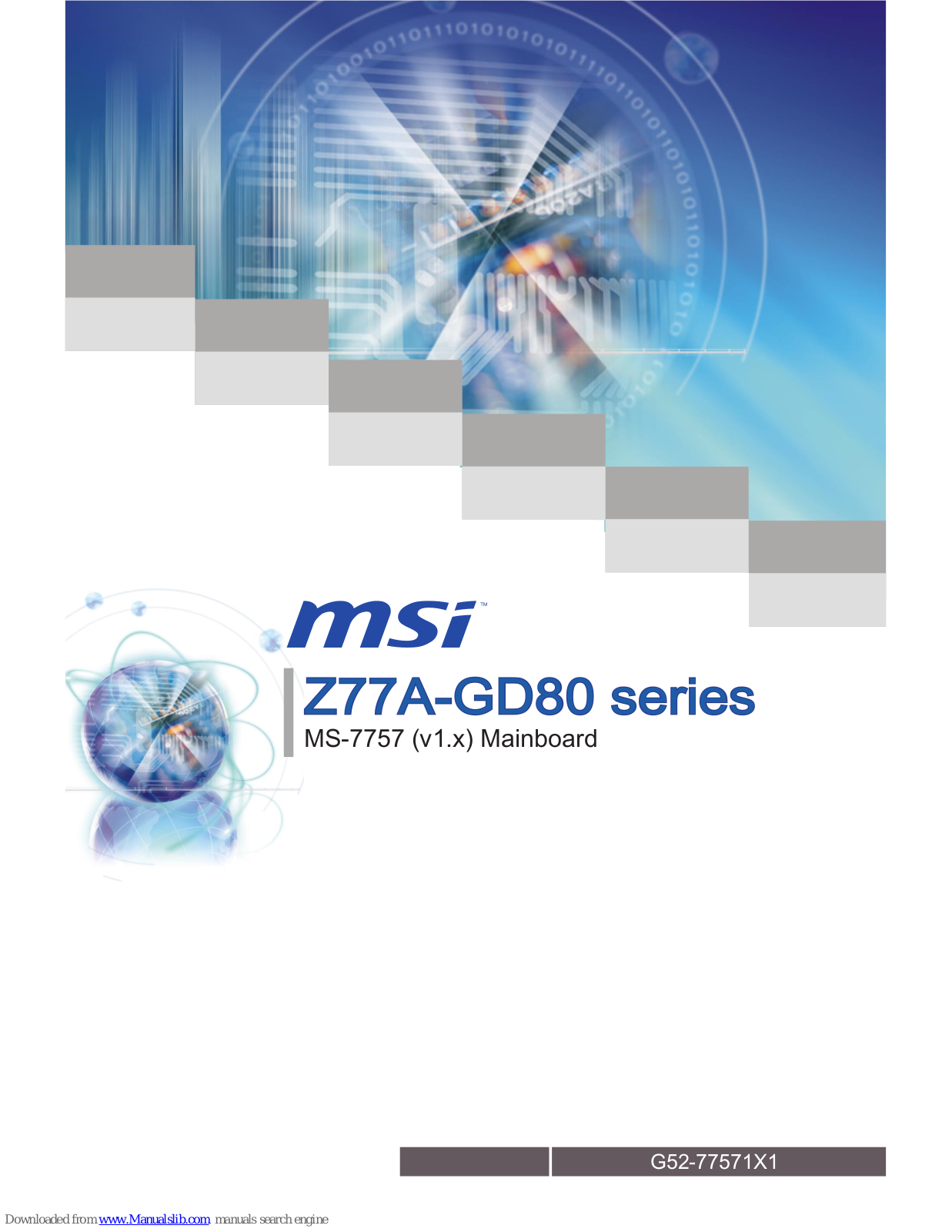 MSI Z77A-GD80 series User Manual